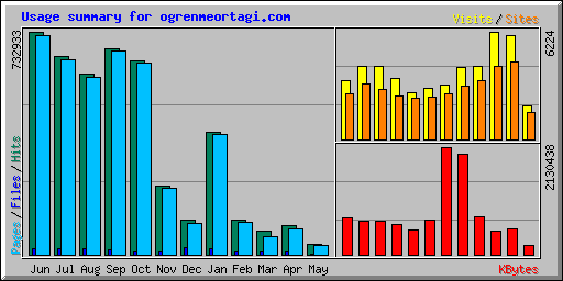 Usage summary for ogrenmeortagi.com